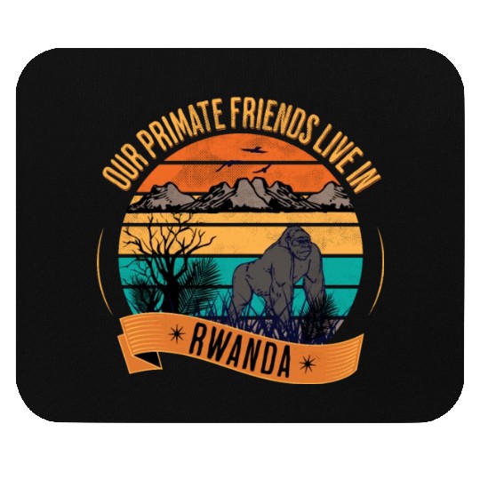 Rwanda Gorilla Our Primate Friends Mouse Pads