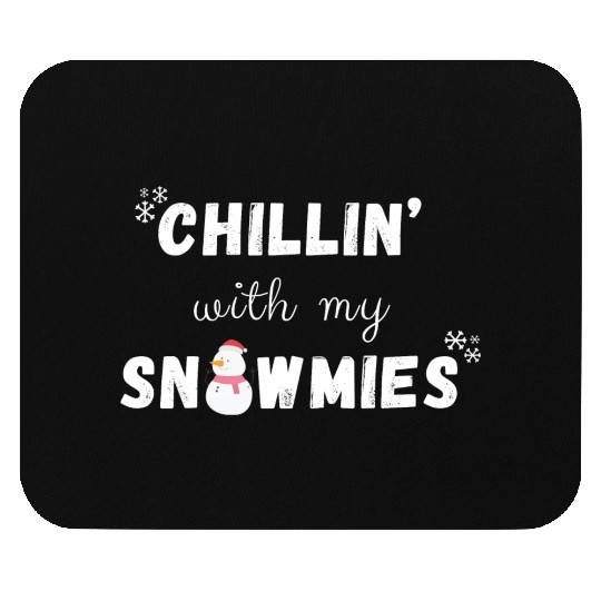 chillin with my snowmies Mouse Pads