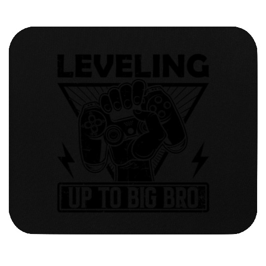 Leveling up to Big Brother funny gamer vintage Mouse Pads