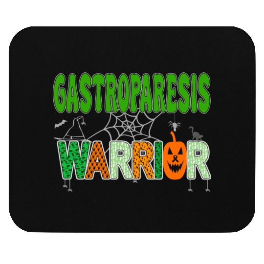 Halloween Gastroparesis Warrior green awareness Mouse Pads