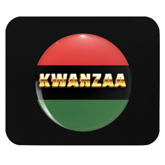 Embracing Kwanzaa: Red, Green, and Black Pride. Mouse Pads