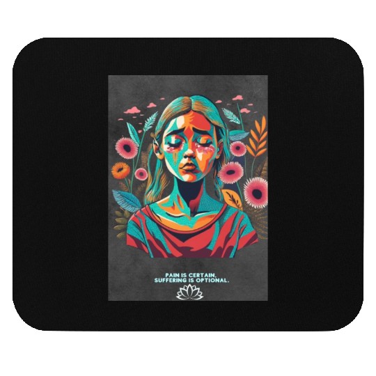 Embrace Serenity: Freedom from Suffering Mouse Pads