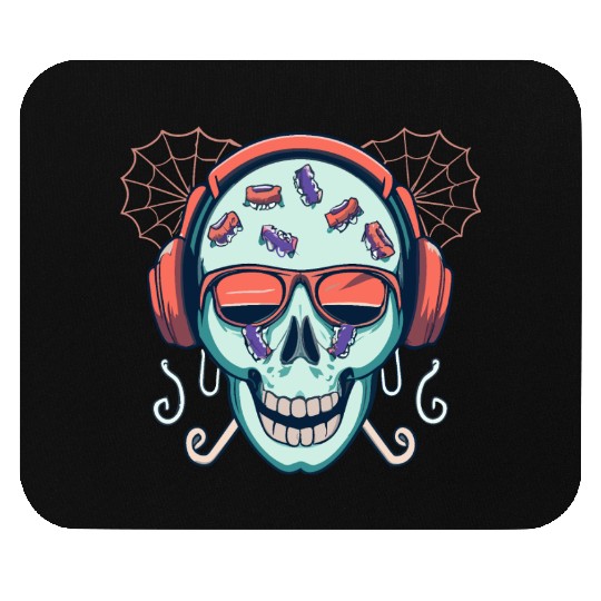 Skull Candy Halloween For Music Mouse Pads