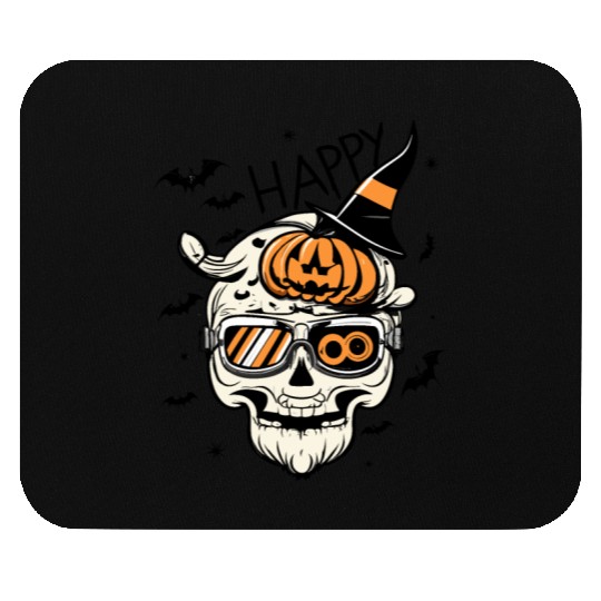Skull Candy Punppkin Halloween Mouse Pads