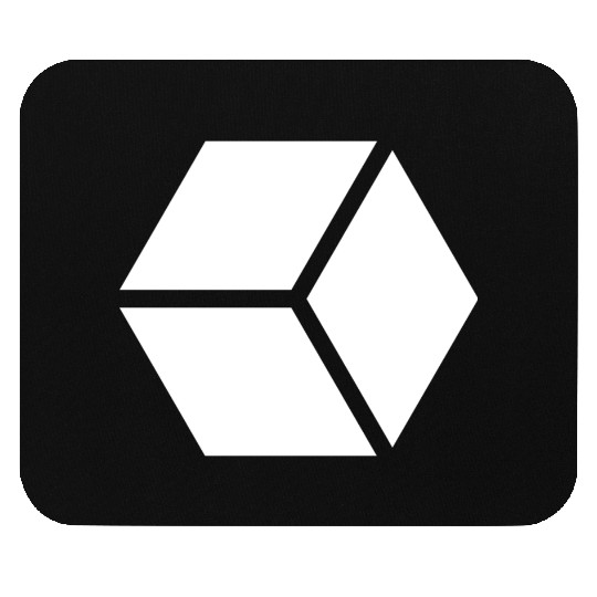 White Hexagon Shape Mouse Pads