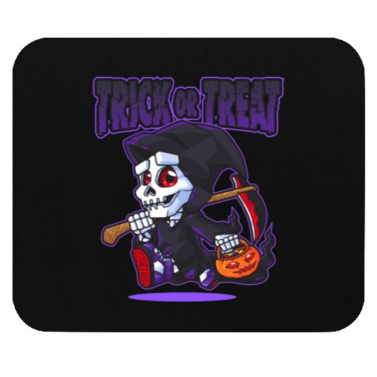 Halloween Trick or Treat Grim Reaper Mouse Pads