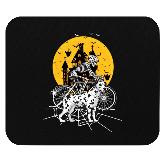 Halloween skull Dalmatian Costume outfit Mouse Pads