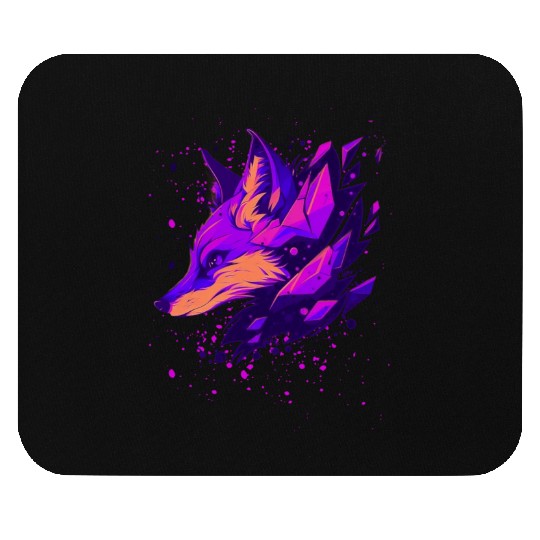 Vibrant Fantasy Fox Mouse Pads
