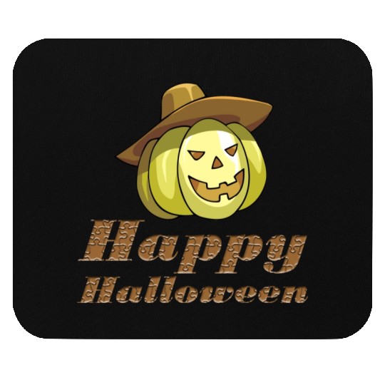 halloween witch pumpkin card free stock photo Mouse Pads
