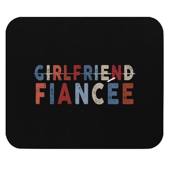 Girlfriend Fiancee Couple Engagement Engaged Mouse Pads