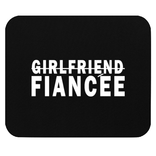 Girlfriend Fiancee Couple Engagement Engaged Mouse Pads