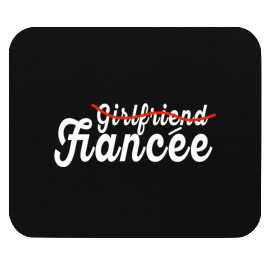 Girlfriend Fiancee Couple Engagement Engaged Mouse Pads