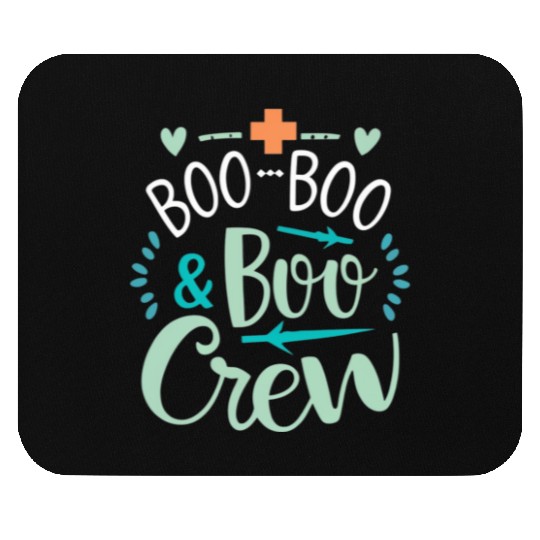 Boo Boo Crew Ghost Halloweent-chirt Mouse Pads
