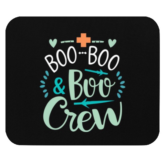 Boo Boo Crew Ghost Halloweent-chirt Mouse Pads