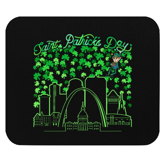 St. Louis Missouri Saint Patrick's Day Mouse Pads