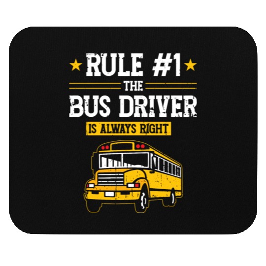 School Bus Dirver Mouse Pads