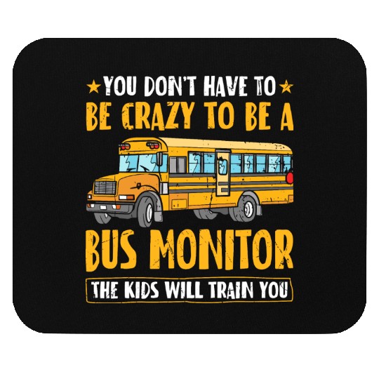 Bus Assistant Back To School Men Women School Bus Mouse Pads