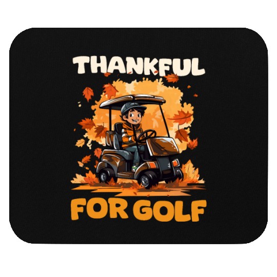 Thanksgiving Golf Thankful For Golf Mouse Pads