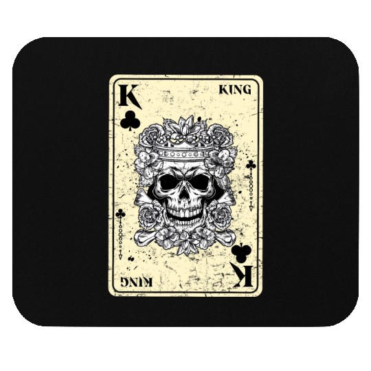 King of Clubs Poker Card Game Gothic Horror Mouse Pads