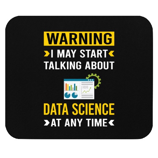 Warning Data Science Mouse Pads