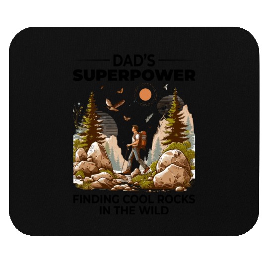 Rock Collecting Dad Nature Wilderness Adventure Mouse Pads