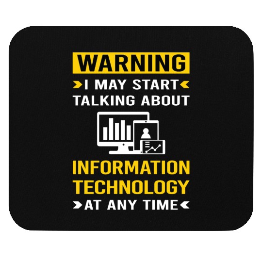 Warning Information Technology Mouse Pads