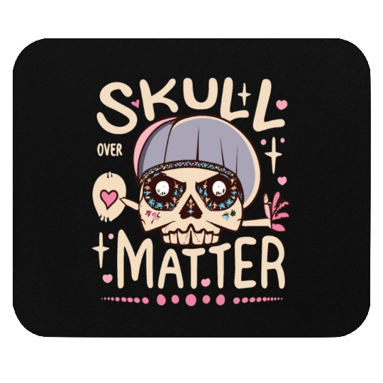 Totenkopf Skull Skulls Totenschädel Spruch Mouse Pads