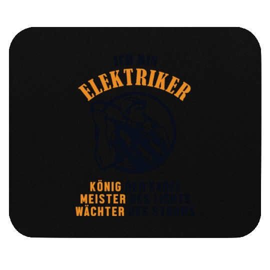 Ich bin Elektriker Wiremen Powerline Technician Mouse Pads