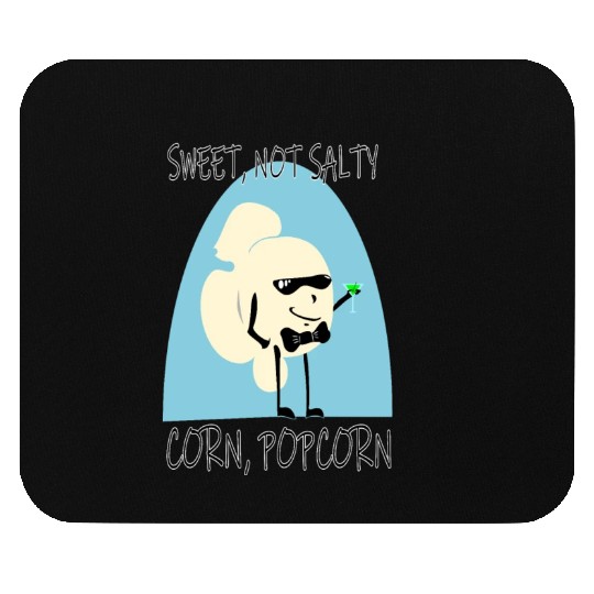 Sweet Popcorn Funny Pop Culture Cartoon Parody Mouse Pads