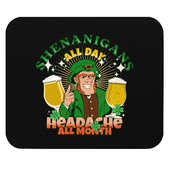 Funny Irish Beer Lover Mouse Pads