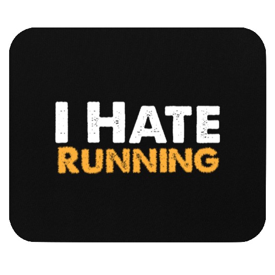 Mens I Hate Running Mouse Pads Funny Sarcastic