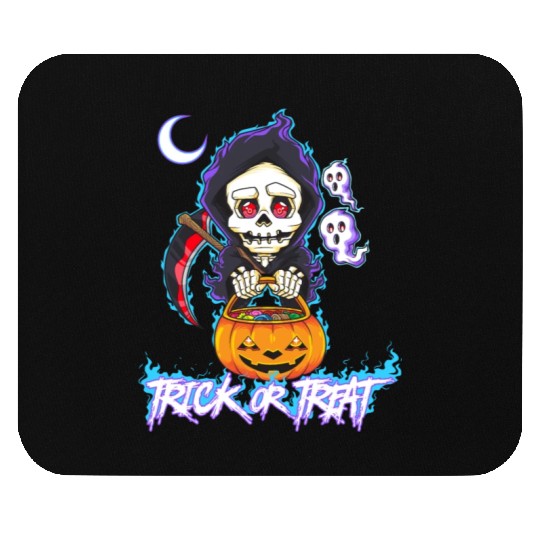 Trick or Treat Grim Reaper Mouse Pads