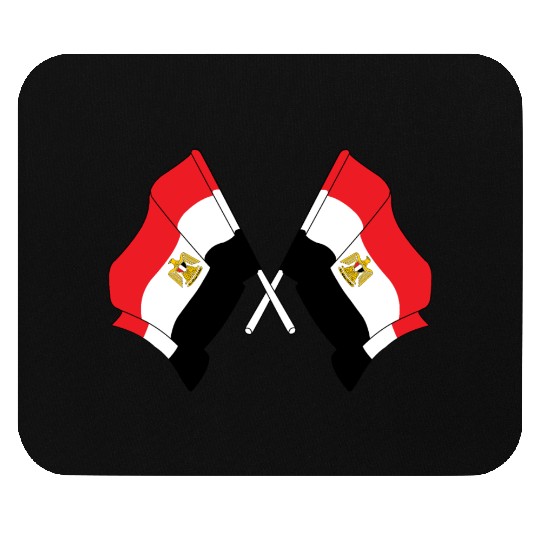 Two Egypt flags Mouse Pads