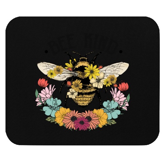 Bee Kind Wild Flower Mouse Pads
