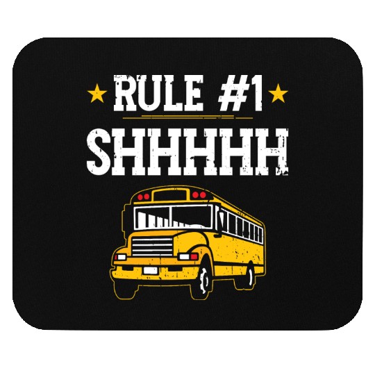 School Bus Monitor Aide Funny Bus Driver Mouse Pads