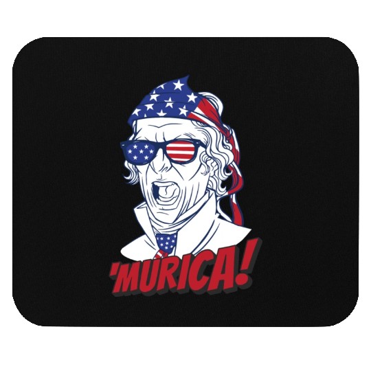 Patriotic Alexander Hamilton Usa Flag Murica Mouse Pads