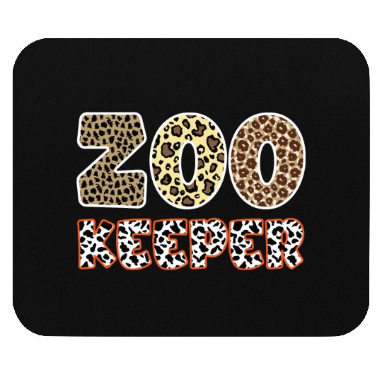 Zookeeper African Animals Zebra - Giraffe Mouse Pads