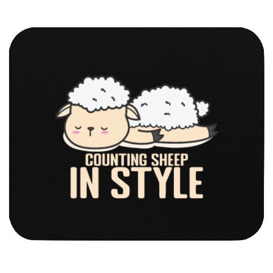 Counting Sheep in Style Pajamas Pyjamas Mouse Pads