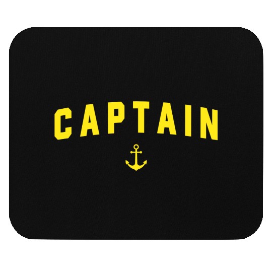 Navy Blue Captain Mouse Pads