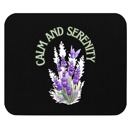 Calm And Serenity Mouse Pads, lavender flower of calm