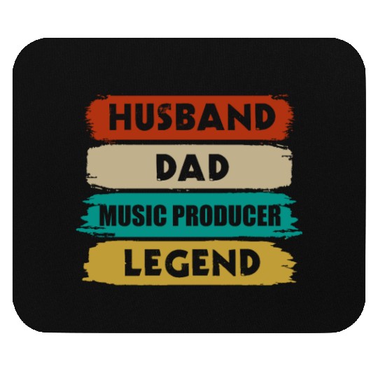 Husband Dad Music Producer Legend Vintage Mouse Pads