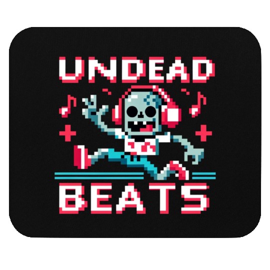 Undead Beats - 8-bit Zombie Groove Mouse Pads