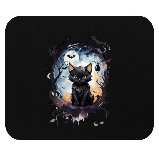 "Bat-Kissed Kitten" Mouse Pads
