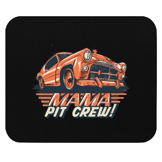 Matching Family Race Car Pit Crew Mama Mouse Pads
