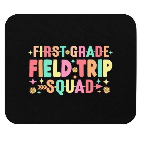 First Grade Field Trip Squad Teacher Students Mouse Pads