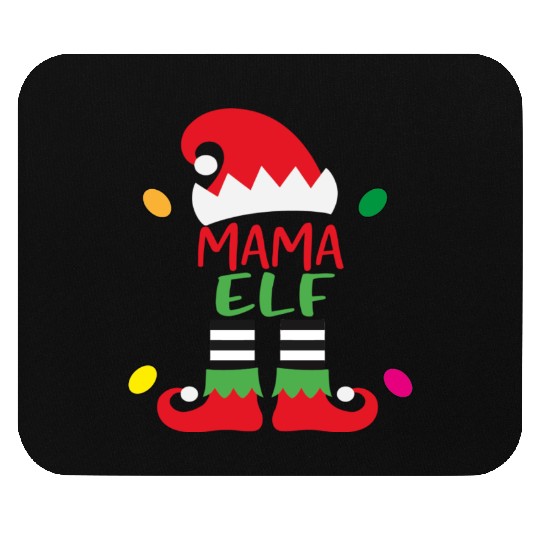 Merry Christmas mama elf Mouse Pads