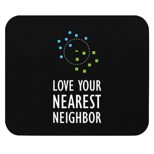 Machine Learning Nearest Neighbor Algorithm AI Art Mouse Pads