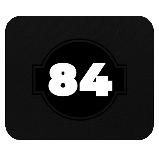 Congratulations 84 Years Old - Number Eighty-Four Mouse Pads