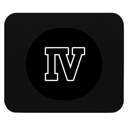 Written Greek Number 4 - Age Four Mouse Pads