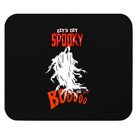 Let's get spooky halloween ghost Mouse Pads